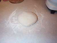 dough out of mixer