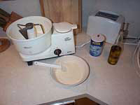 sponge stirred